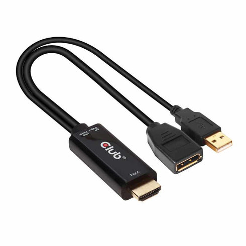 Club3D CAC1331 HDMI 2.0 TO DisplayPort 1.2 4K60HZ HDR M/F Active Adapter CAC-1331